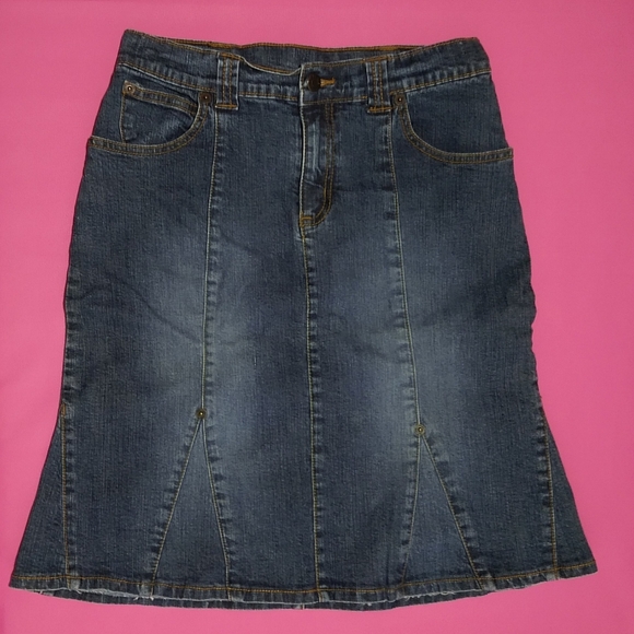 The Children Place Girls' Flared Denim Skirt - Picture 2 of 5